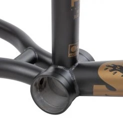 Sunday BMX Darkwave Frame 20.75" - Matte Black/Gold Stickers