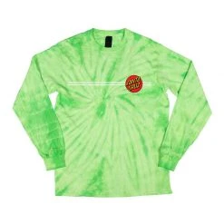 MEN Santa Cruz Classic Dot Long Sleeve Youth T-Shirt - Spider Lime 5 MEN Santa Cruz Classic Dot Long Sleeve Youth T-Shirt - Spider Lime