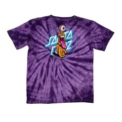 Santa Cruz Grip Dot Short Sleeve Youth T-Shirt - Spider Purple MEN