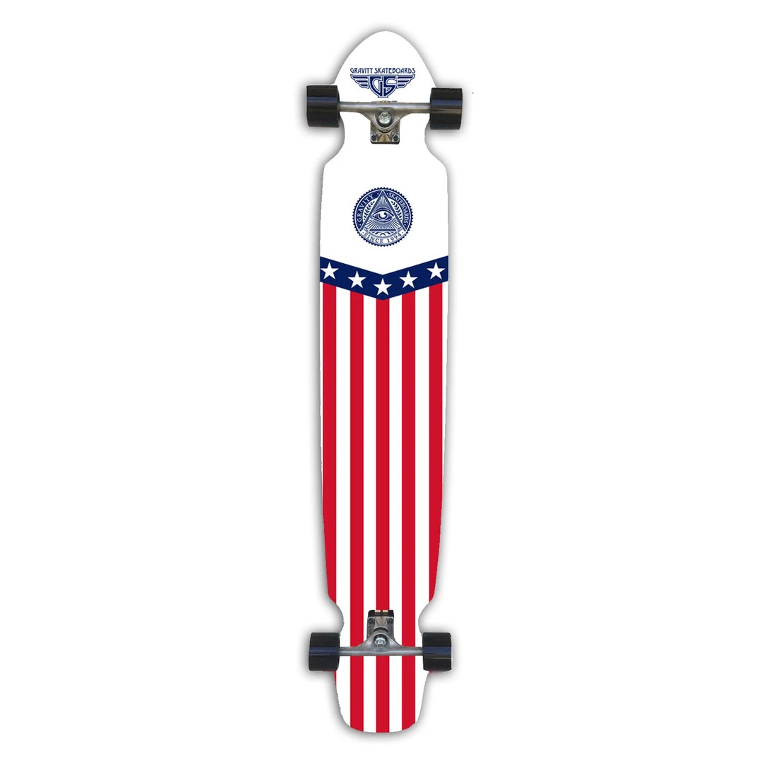 Gravity Illuminati-Eye Stripe Longboard Complete - 55" Gravity Illuminati-Eye Stripe Longboard Complete - 55"