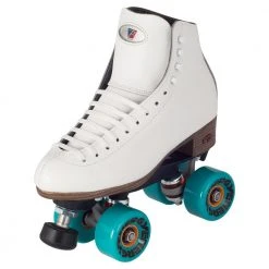 Quad Complete Skates Riedell 120 Celebrity Quad Roller Skate Medium - White