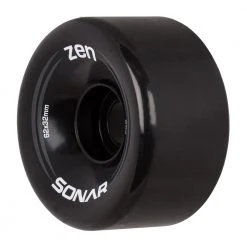 Quad Wheels Sonar Zen Roller Skate Wheels 62mm 85a - Black (4 Pack)