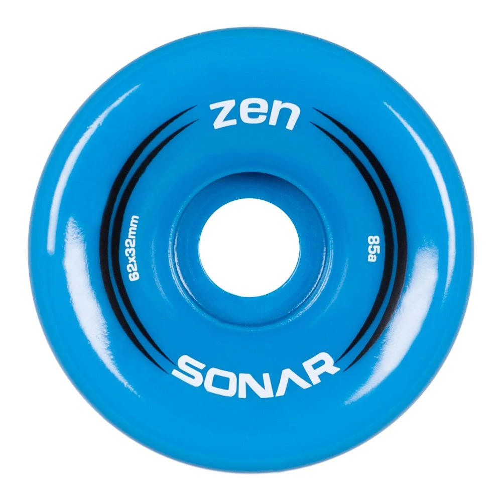 Quad Wheels Sonar Zen Roller Skate Wheels 62mm 85a - Blue (4 Pack) Quad Wheels Sonar Zen Roller Skate Wheels 62mm 85a - Blue (4 Pack)