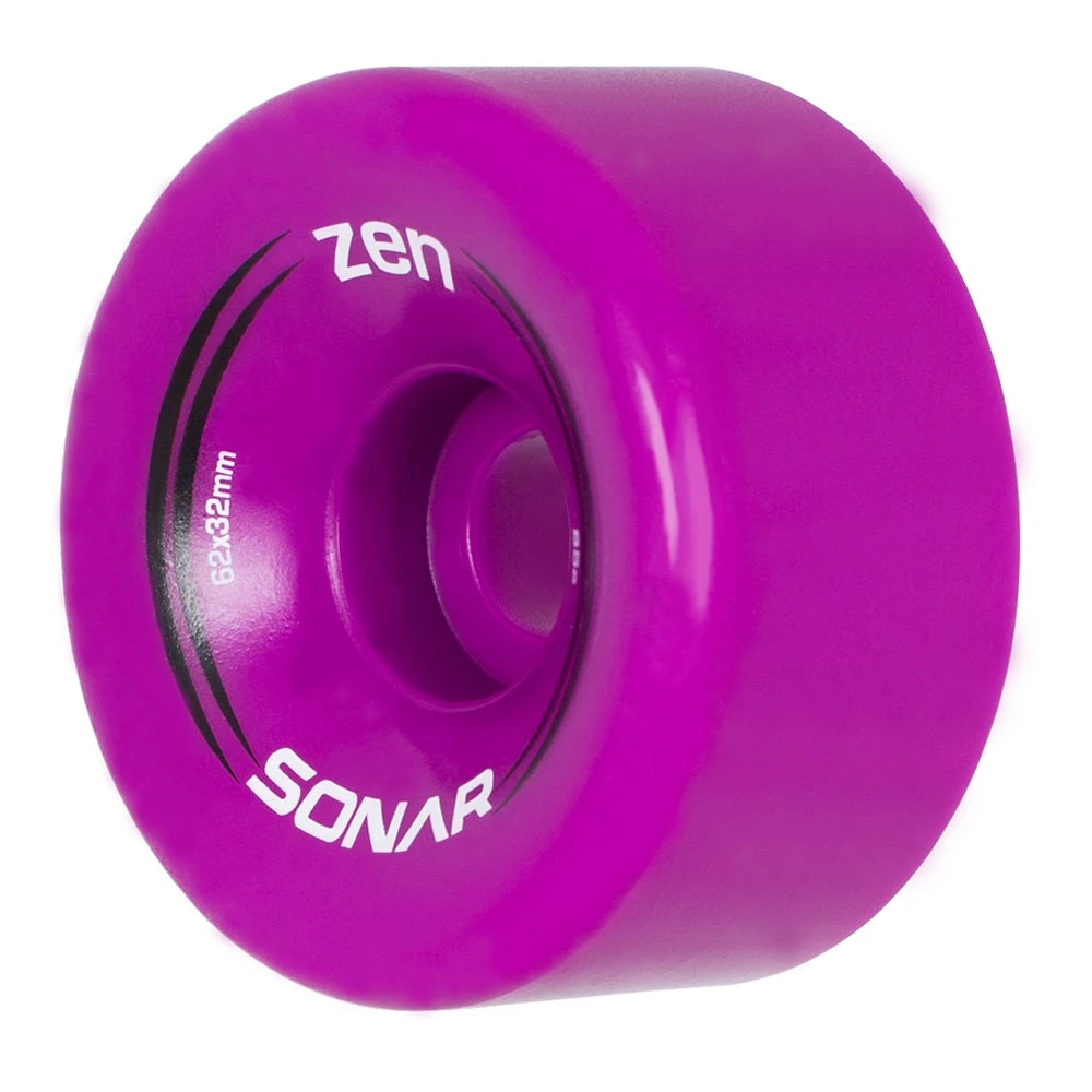 Quad Wheels Sonar Zen Roller Skate Wheels 62mm 85a - Magenta (4 Pack) 4 Quad Wheels Sonar Zen Roller Skate Wheels 62mm 85a - Magenta (4 Pack)