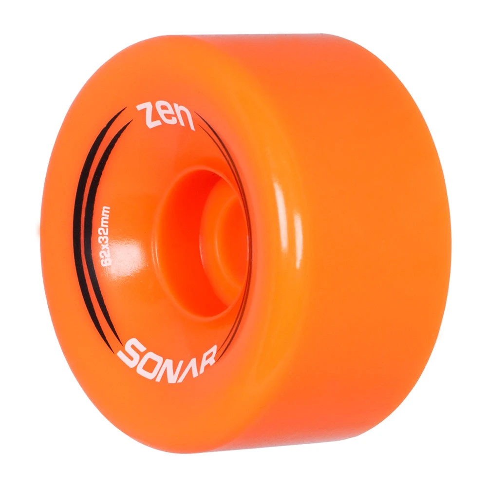 Quad Wheels Sonar Zen Roller Skate Wheels 62mm 85a - Orange (4 Pack) Quad Wheels Sonar Zen Roller Skate Wheels 62mm 85a - Orange (4 Pack)