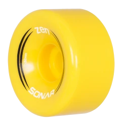 Sonar Zen Roller Skate Wheels 62mm 85a - Yellow (4 Pack) Quad Wheels