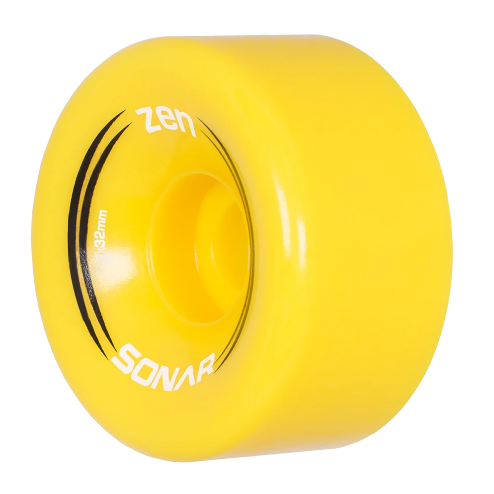 Sonar Zen Roller Skate Wheels 62mm 85a - Yellow (4 Pack) Quad Wheels 4 Sonar Zen Roller Skate Wheels 62mm 85a - Yellow (4 Pack) Quad Wheels