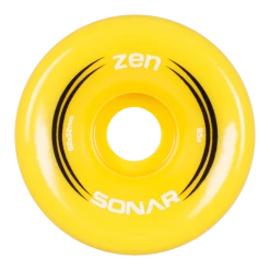 Sonar Zen Roller Skate Wheels 62mm 85a - Yellow (4 Pack) Quad Wheels