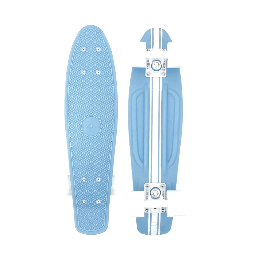 Swell Skateboards Swell Surfrider Stringer Cruiser Complete 22" - Light Blue/White 3 Swell Skateboards Swell Surfrider Stringer Cruiser Complete 22" - Light Blue/White