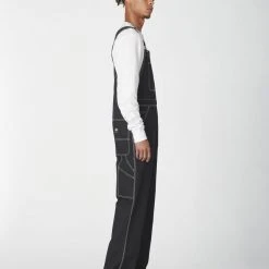 MEN Dickies Franky Villani Drunkula Bib Overalls - Rinsed Black