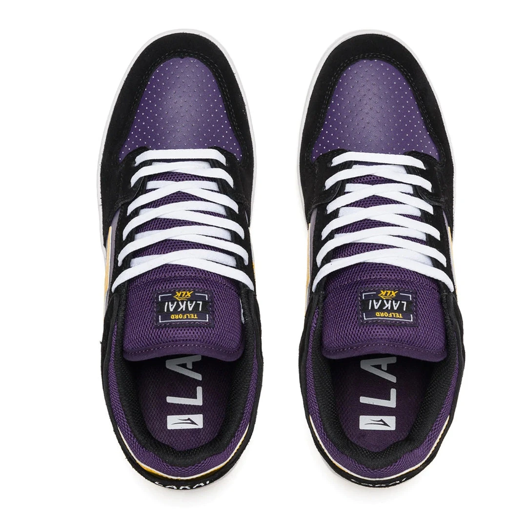 Lakai Shoes Telford Low - Black/Grape Suede MEN 5 Lakai Shoes Telford Low - Black/Grape Suede MEN
