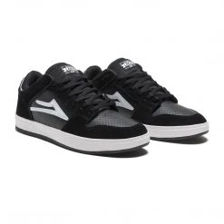 Lakai Shoes Telford Low - Black/White Suede MEN