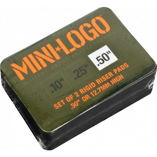 Mini Logo Rigid Riser Pads 1/2" - Black (Set Of 2) 4 Mini Logo Rigid Riser Pads 1/2" - Black (Set Of 2)