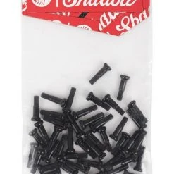 Mission Small Parts / Misc Shadow Conspiracy BMX Featherweight Alloy Nipples 16mm - Black (Pack Of 40)