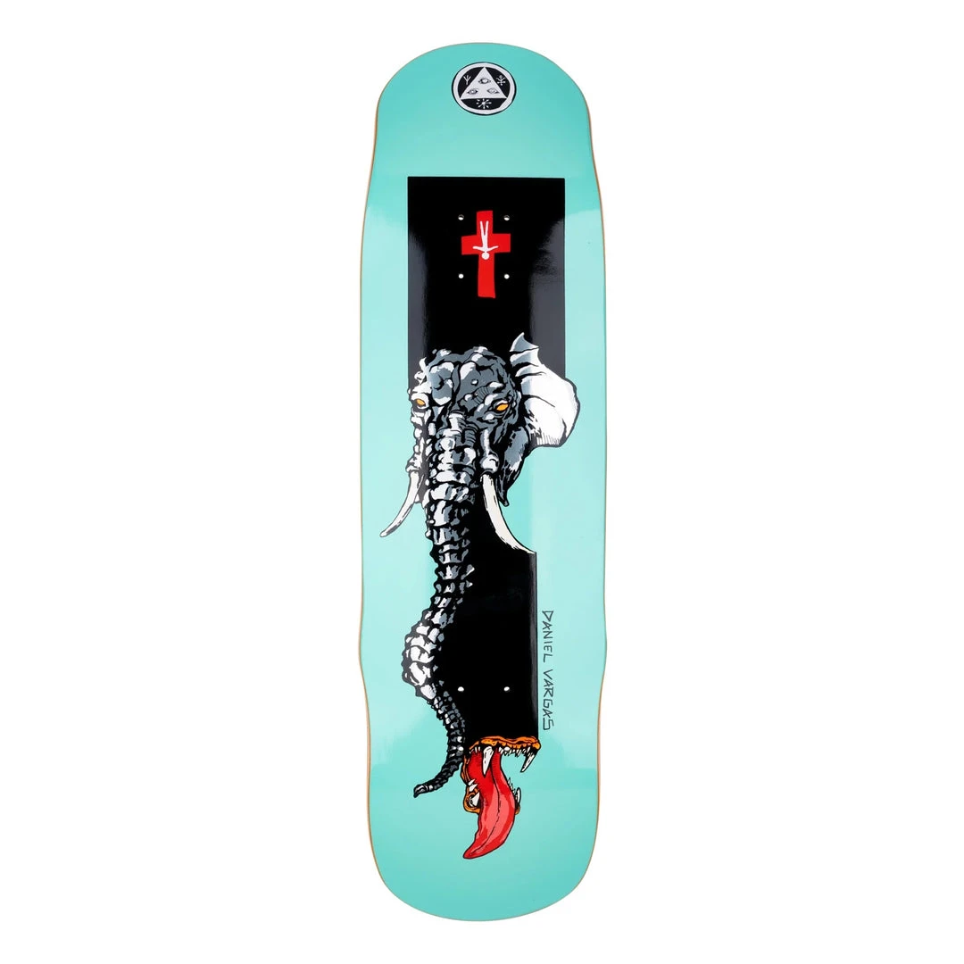 Welcome Skateboards Decks Welcome Daniel Vargas Tusk On Effigy Deck 8.8" - Teal Welcome Skateboards Decks Welcome Daniel Vargas Tusk On Effigy Deck 8.8" - Teal