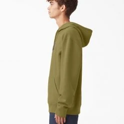 MEN Dickies Relief Fleece Hoodie - Green Moss (G2M)