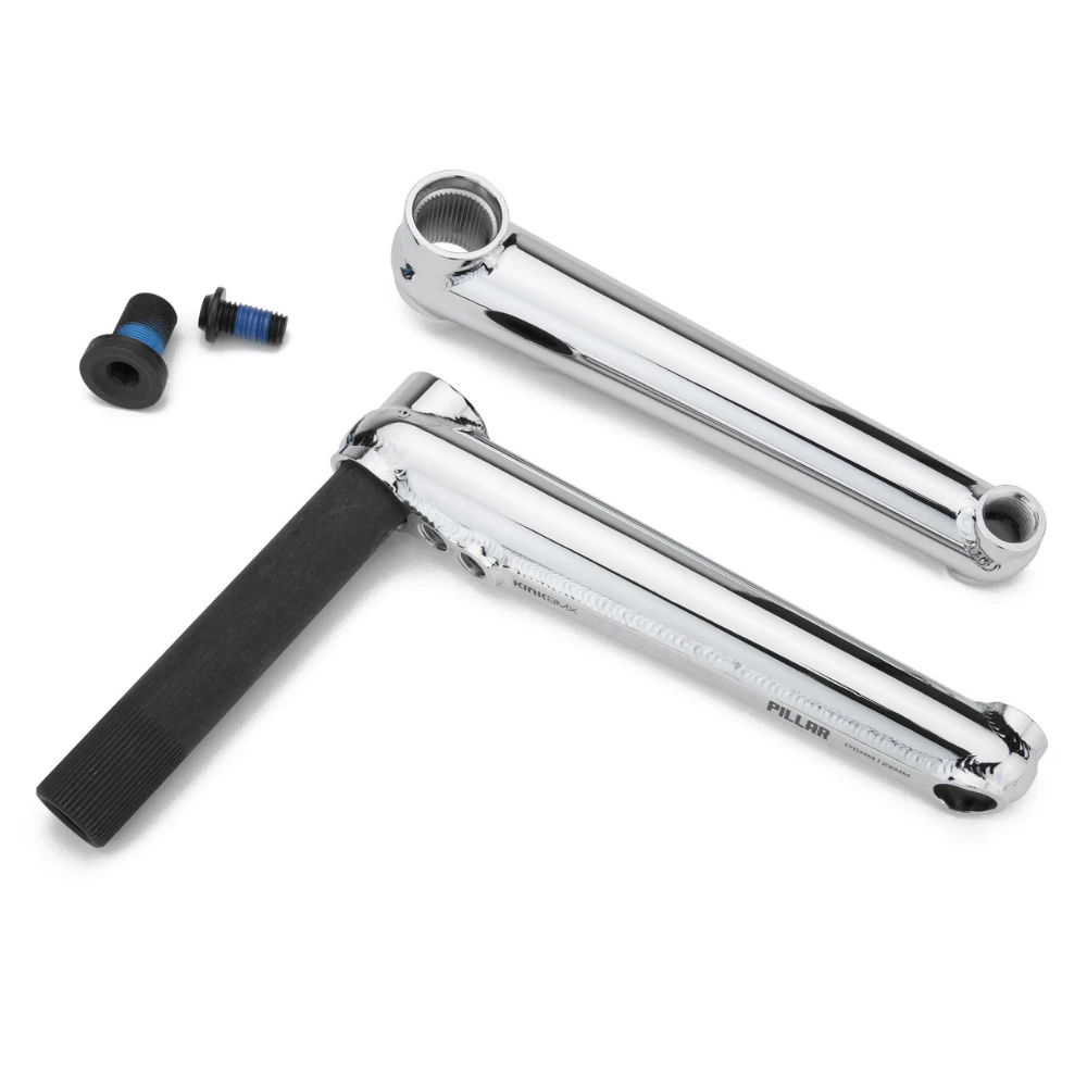 Kink BMX Pillar Cranks 170mm - Chrome 3 Kink BMX Pillar Cranks 170mm - Chrome