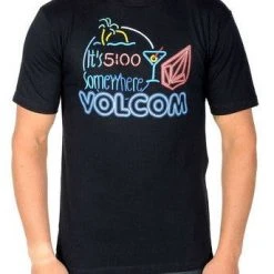 Volcom Tee Five Oclock Somewhere- Black MEN
