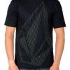 MEN Volcom Tee Skullphone Stone- Black