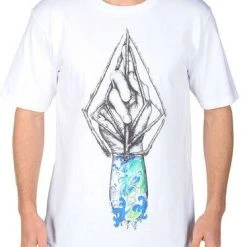 Volcom Tee Sticks Hands Stones- Slate Blue