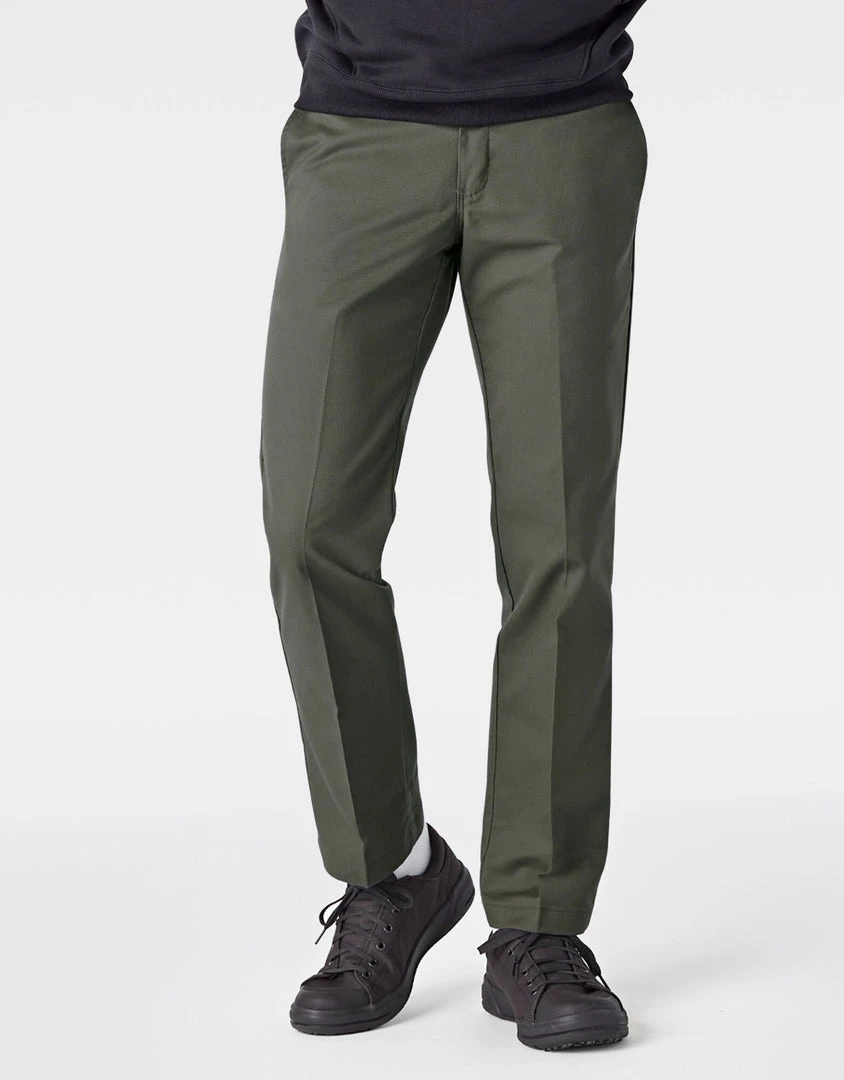 MEN Dickies '67 Slim Fit Straight Leg Work Pants - Olive Green 3 MEN Dickies '67 Slim Fit Straight Leg Work Pants - Olive Green