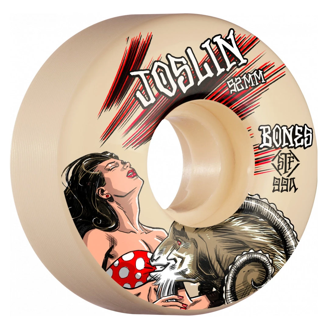 Bones STF Pro Joslin Goat V3 Slims 52mm 99a Wheels - White (Set Of 4) 3 Bones STF Pro Joslin Goat V3 Slims 52mm 99a Wheels - White (Set Of 4)