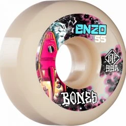 Bones STF Enzo Beerus V5 Sidecut 55mm 99a Wheels - White (Set Of 4)