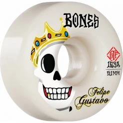 Bones STF Gustavo Notorious V1 51mm 103a Wheels - White (Set Of 4)