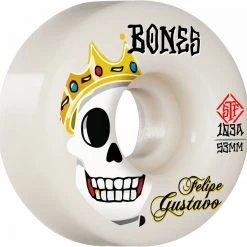 Bones STF Gustavo Notorious V1 53mm 103a Wheels - White (Set Of 4)