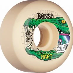 Bones STF Hart Gator Skull 54mm 99a Wheels - White (Set Of 4)