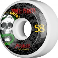 Powell Peralta Wheels McGill Skull And Snake 58mm 104a - White (Set Of 4)