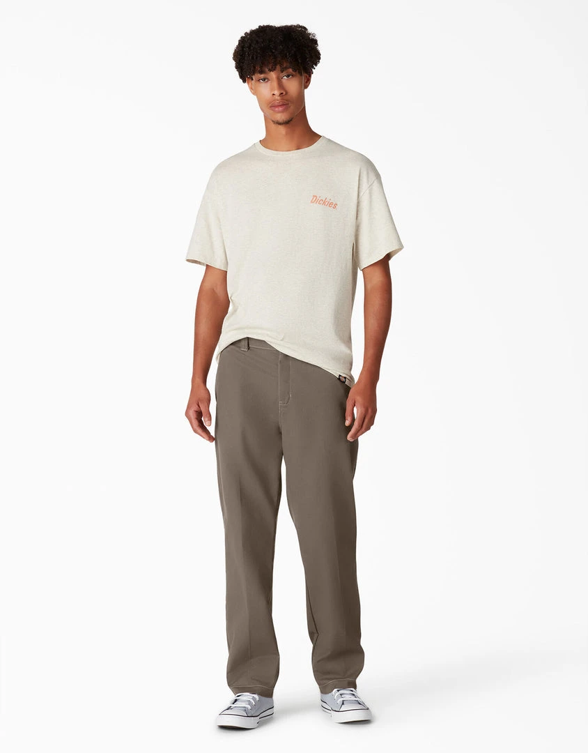 Dickies Skateboarding Slim Straight Pants - Mushroom Contrast Topstitch (TSM) 6 Dickies Skateboarding Slim Straight Pants - Mushroom Contrast Topstitch (TSM)