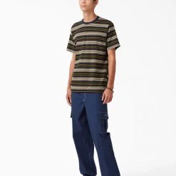 Dickies Skateboarding Stripe Graphic T-Shirt - Black/Moss Stripe (B2S) MEN 5 Dickies Skateboarding Stripe Graphic T-Shirt - Black/Moss Stripe (B2S) MEN