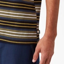 Dickies Skateboarding Stripe Graphic T-Shirt - Black/Moss Stripe (B2S) MEN 6 Dickies Skateboarding Stripe Graphic T-Shirt - Black/Moss Stripe (B2S) MEN