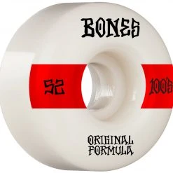 Bones OG 100's #14 V4 Wide 52mm 100a Wheels - White (Set Of 4)