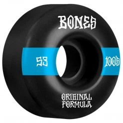 Bones OG 100's #14 V4 Wide 53mm 100a Wheels - Black (Set Of 4)