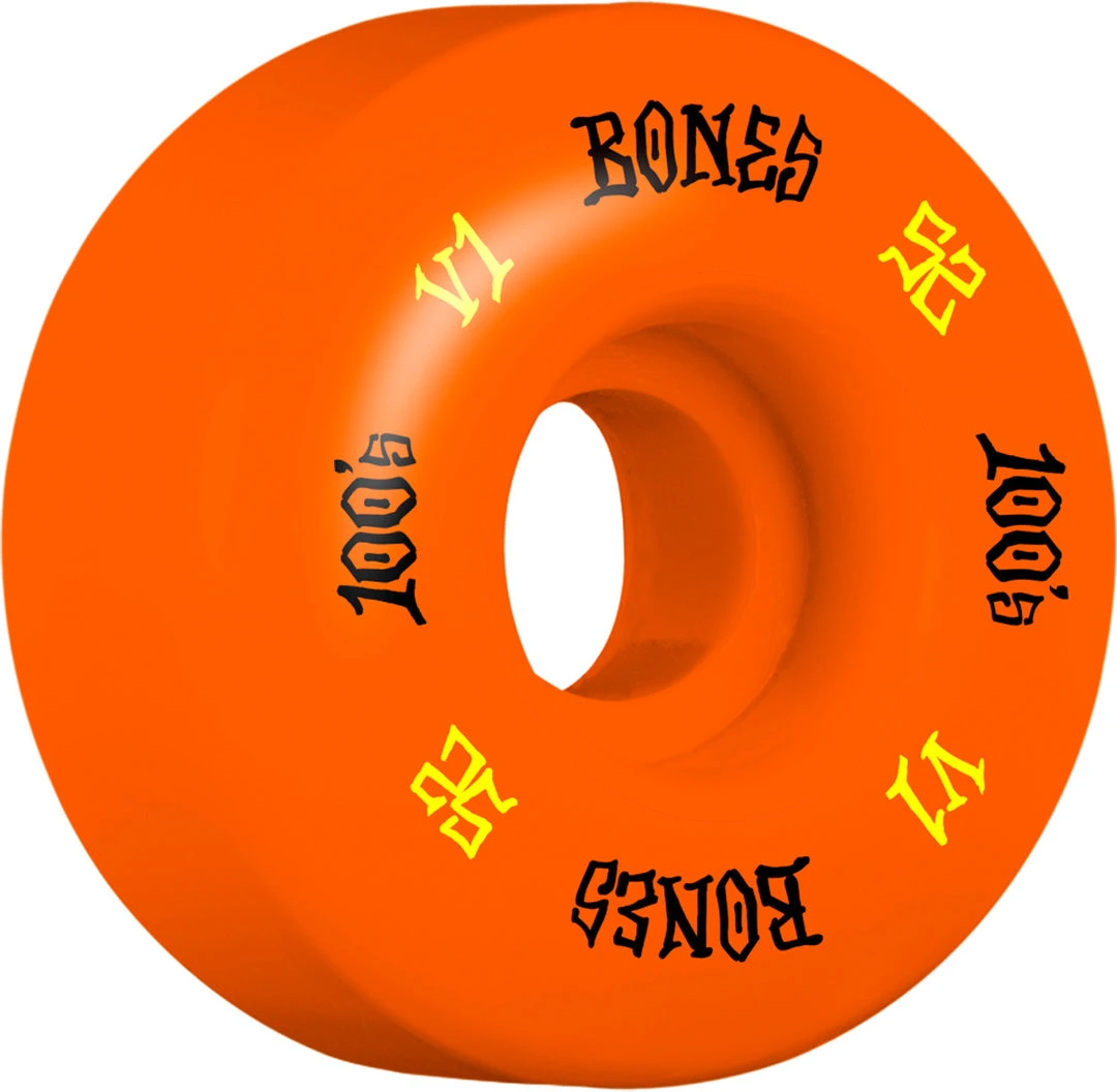 Bones 100's V1 Standard 52mm 100a Wheels - Orange (Set Of 4) Bones 100's V1 Standard 52mm 100a Wheels - Orange (Set Of 4)