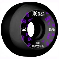 Bones OG 100's #3 V5 Sidecut 55mm 100a Wheels - Black (Set Of 4)