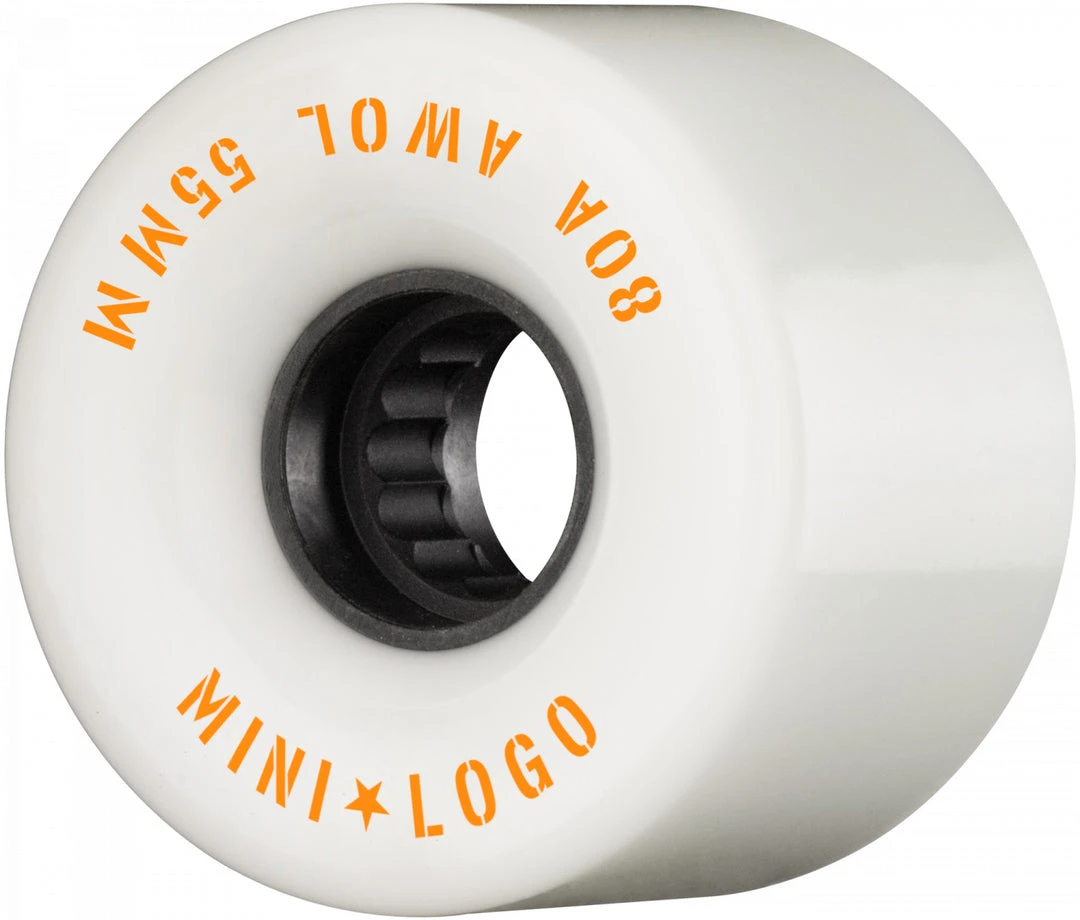 Mini Logo AWOL Wheels ATF 55mm 80a - White (Set Of 4) 3 Mini Logo AWOL Wheels ATF 55mm 80a - White (Set Of 4)