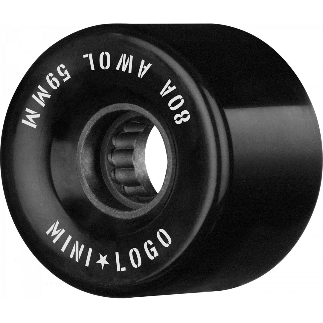 Mini Logo AWOL Wheels ATF 59mm 80a - Black (Set Of 4) 3 Mini Logo AWOL Wheels ATF 59mm 80a - Black (Set Of 4)