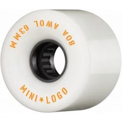 Mini Logo AWOL Wheels A-Cut 63mm 80a - White (Set Of 4)