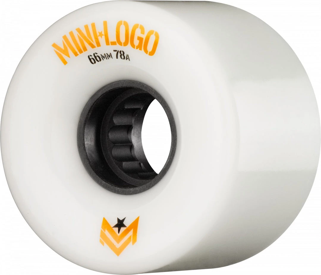Mini Logo A.W.O.L. Wheels A-Cut 66mm 78a - White (Set Of 4) 3 Mini Logo A.W.O.L. Wheels A-Cut 66mm 78a - White (Set Of 4)