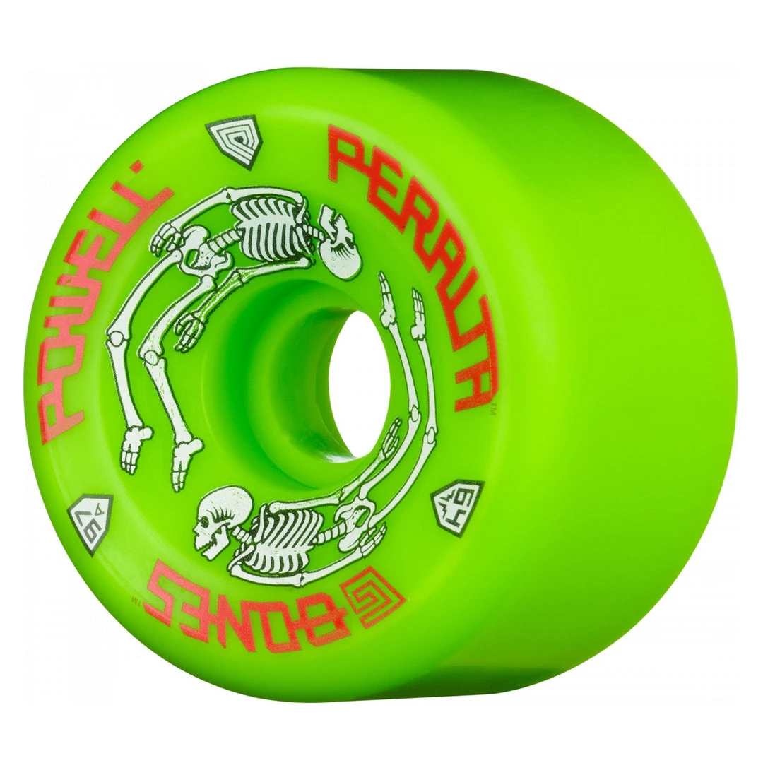 Powell Peralta Wheels G-Bones 64mm 97a - Green (Set Of 4) 3 Powell Peralta Wheels G-Bones 64mm 97a - Green (Set Of 4)