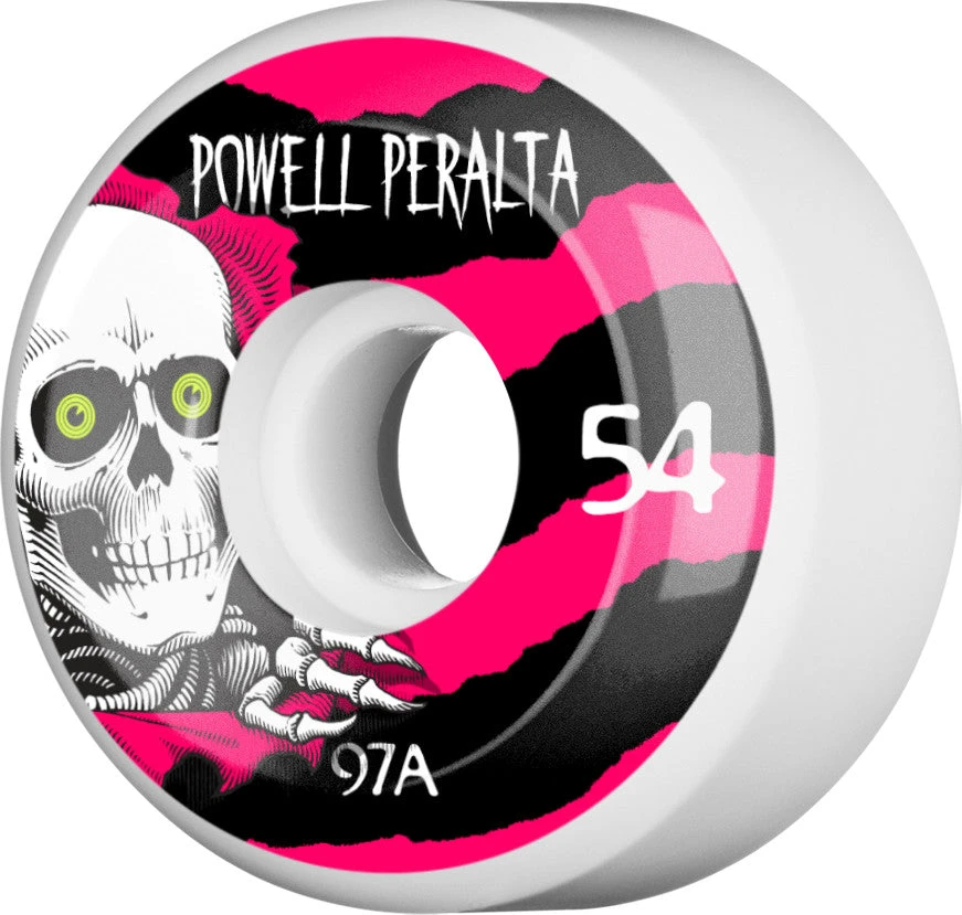 Powell Peralta Wheels Ripper 54mm 97a - White (Set Of 4) 3 Powell Peralta Wheels Ripper 54mm 97a - White (Set Of 4)