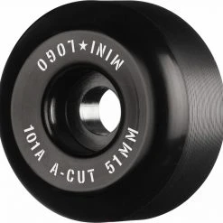 Mini Logo Wheels A-Cut "2" 51mm 101a - Black (Set Of 4)