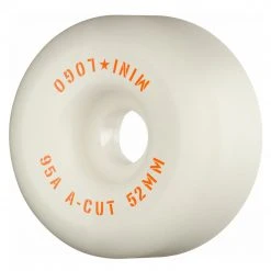 Mini Logo Wheels A-Cut "2" 52mm 95a - White (Set Of 4)
