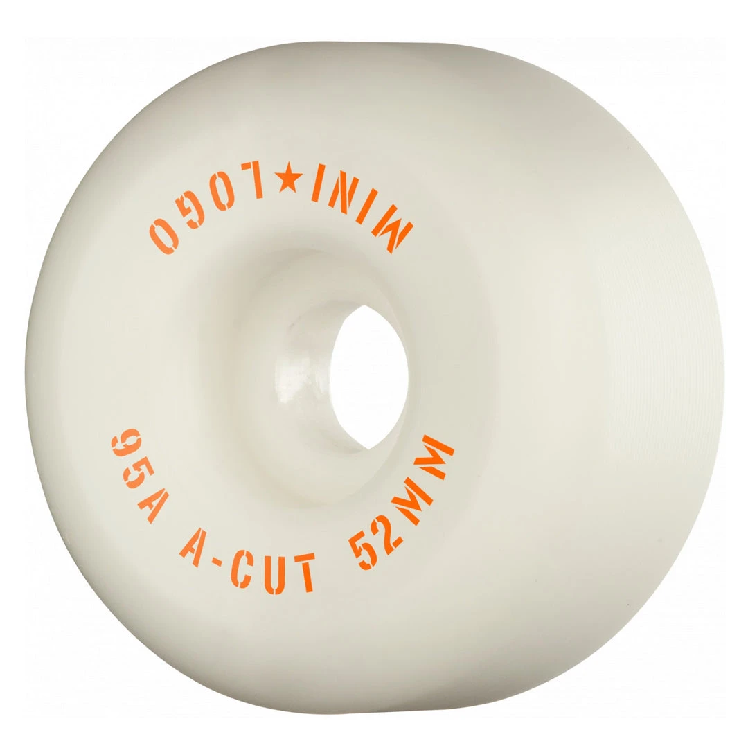 Mini Logo Wheels A-Cut "2" 52mm 95a - White (Set Of 4) Mini Logo Wheels A-Cut "2" 52mm 95a - White (Set Of 4)