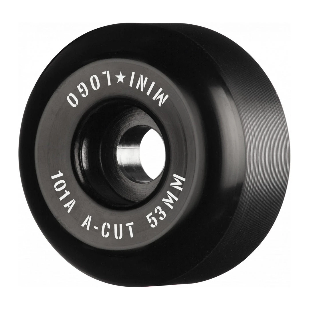 Mini Logo Wheels A-Cut "2" 53mm 101a - Black (Set Of 4) 3 Mini Logo Wheels A-Cut "2" 53mm 101a - Black (Set Of 4)