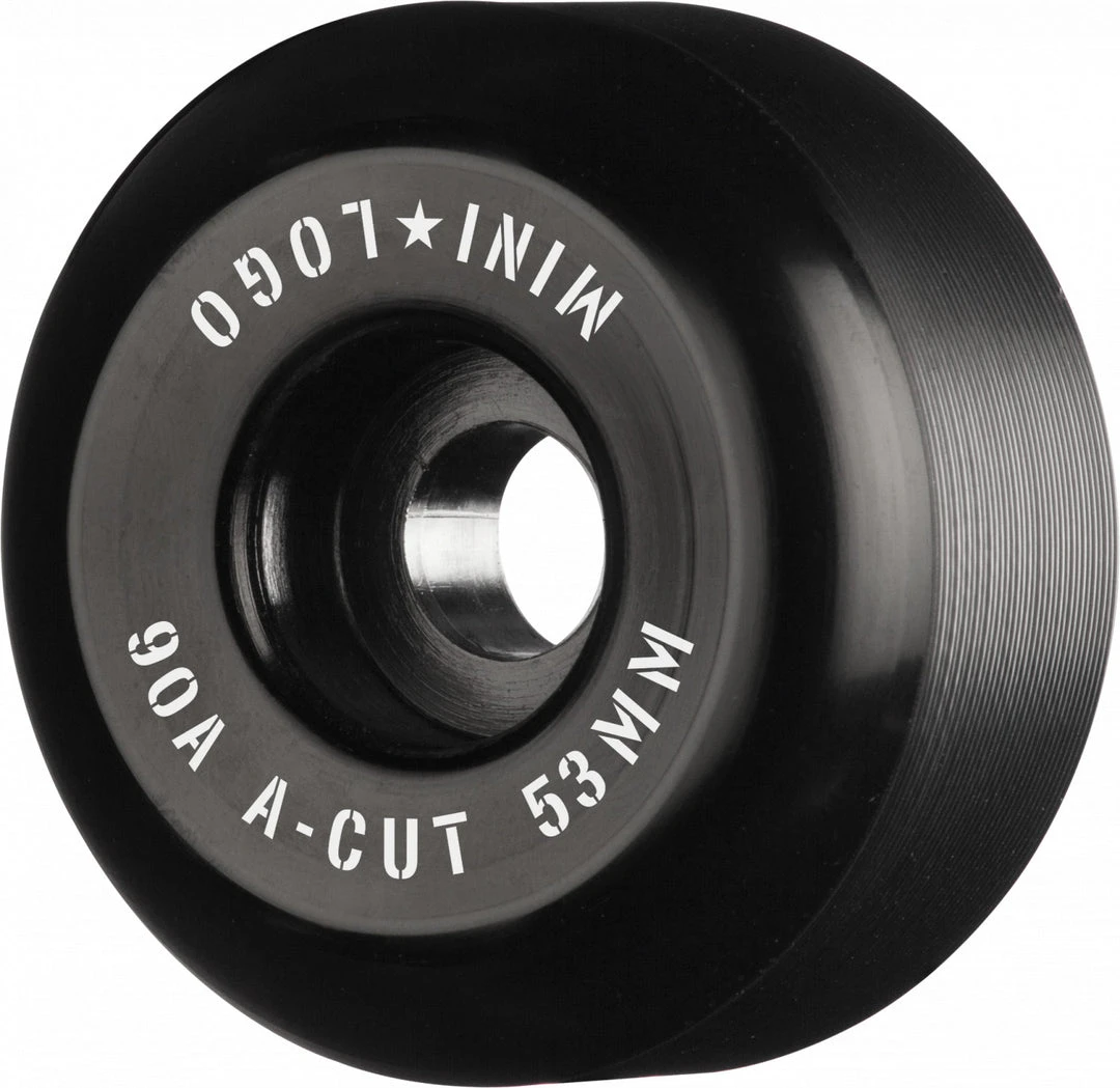 Mini Logo Wheels A-Cut "2" 53mm 90a - Black (Set Of 4) 3 Mini Logo Wheels A-Cut "2" 53mm 90a - Black (Set Of 4)
