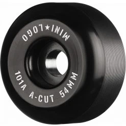 Mini Logo Wheels A-Cut "2" 54mm 101a - Black (Set Of 4)